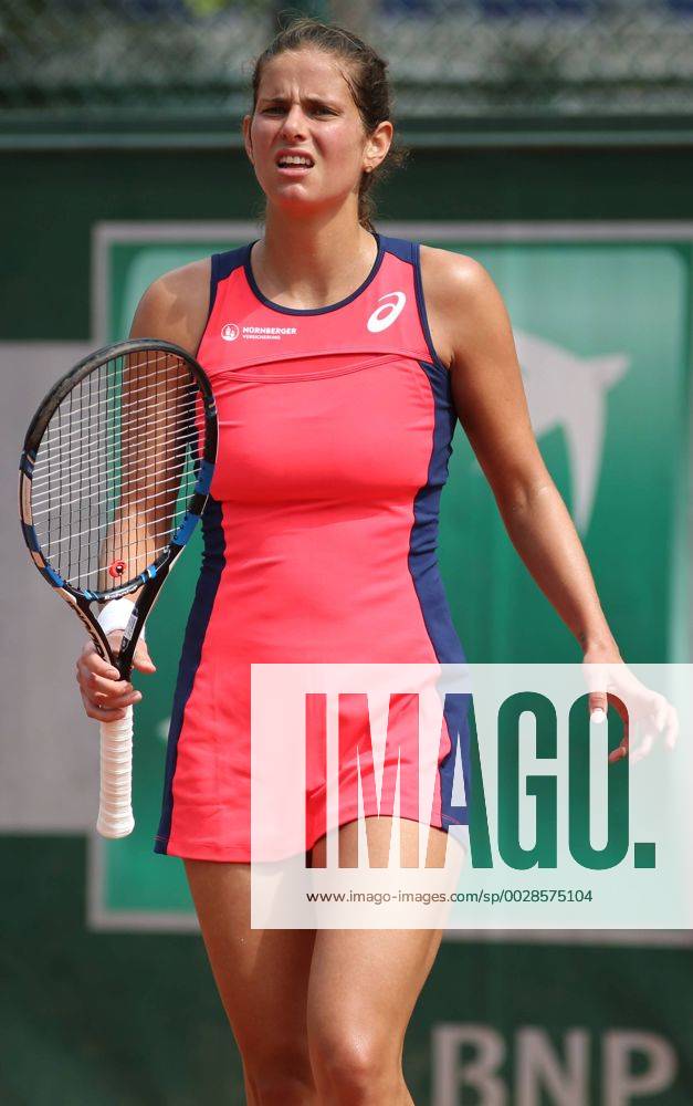 Julia Goerges, GER, during first round of 2017 French Open in Paris, 28 05 2017; -