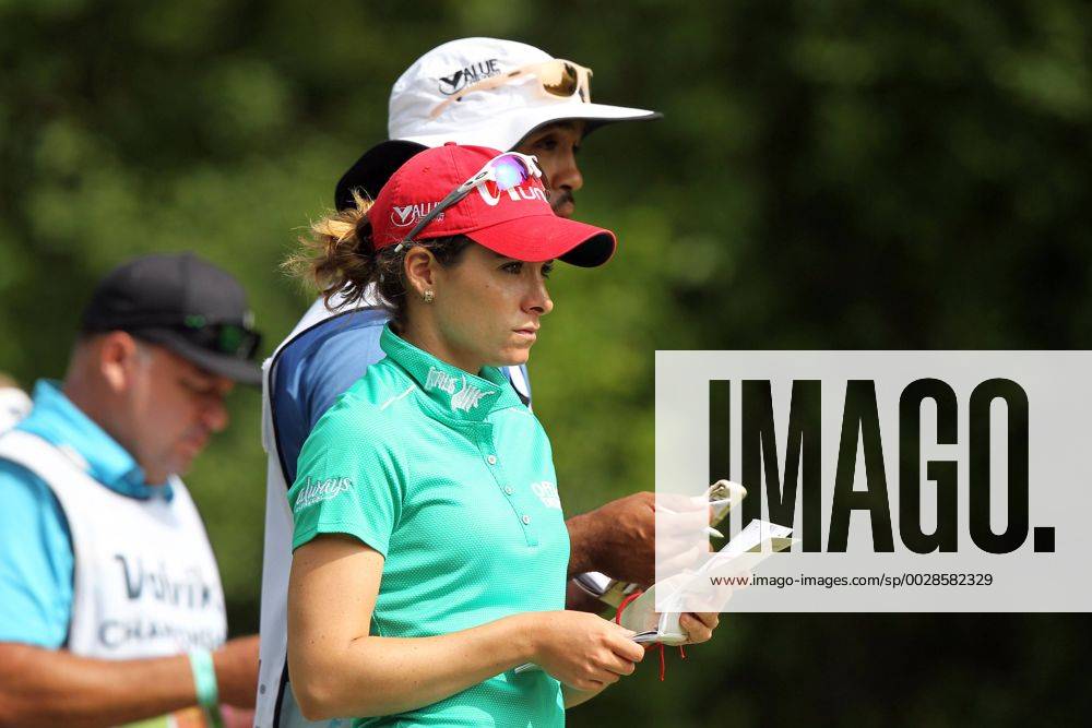 Ann Arbor, Michigan, United States - Gaby Lopez of Mexico waits in the 7th tee during the final round of the LPGA Golf Damen Volvik Championship at Travis Pointe Country Club, Ann Arbor, MI, USA Sunday, May 28, 2017. LPGA Volvik Championship - ZUMAn230 20170528_zaa_n230_274