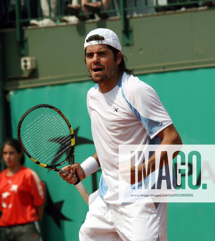 Juan Pablo Guzman (Argentinien) jubelt Tennis Herren French Open 2007, ATP Tour, Grand Slam Einzelbild Roland Garros Paris Tennis Herren French Open 2007, ATP Tour, Grand Slam Einzelbild Roland Garros Paris