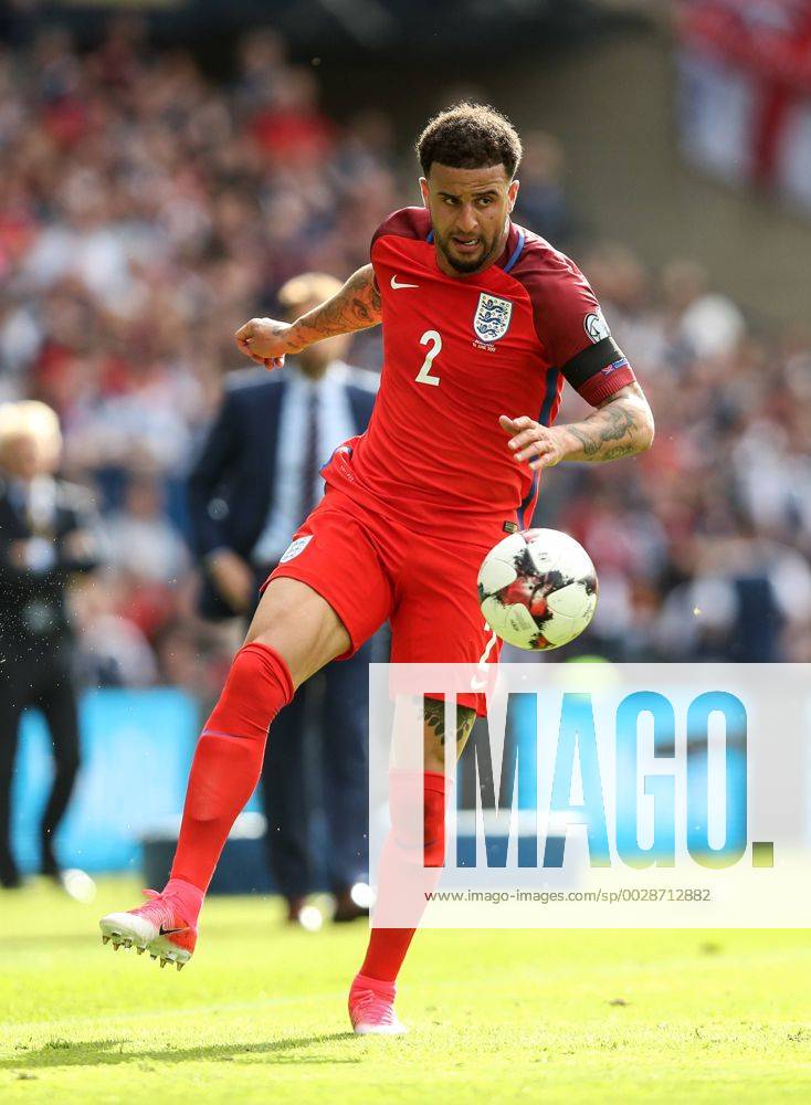 England s Kyle Walker in action during the FIFA World Cup WM Weltmeisterschaft Fussball Qualifying match at Hampden Park Stadium, Glasgow Picture date 10th June 2017. Picture credit should read: David Klein Sportimage .