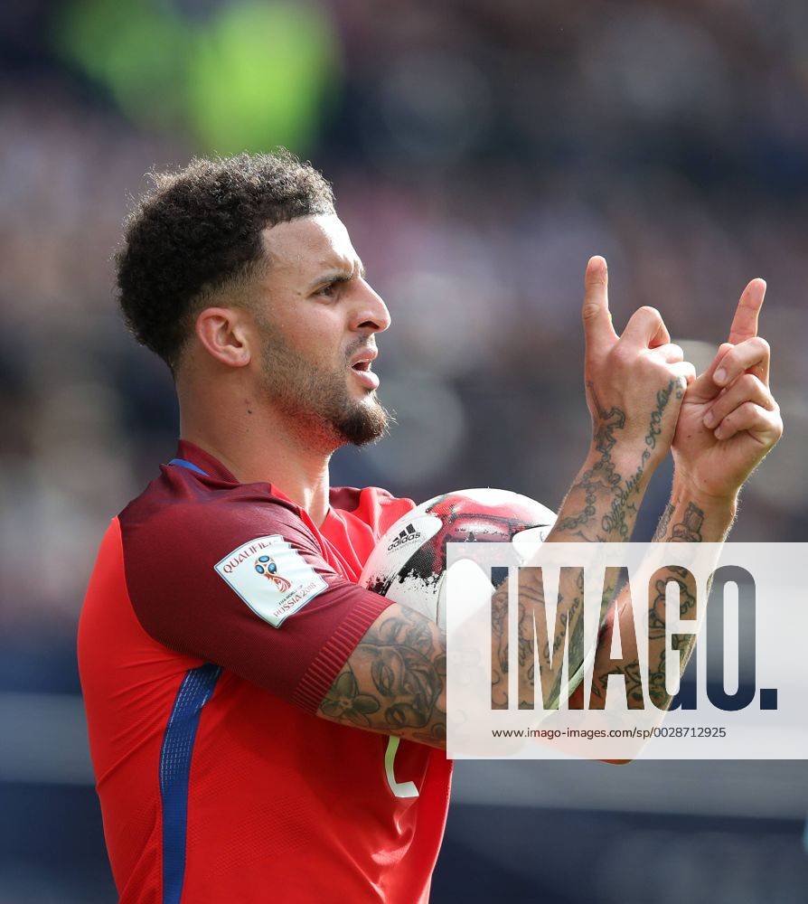England s Kyle Walker in action during the FIFA World Cup WM Weltmeisterschaft Fussball Qualifying match at Hampden Park Stadium, Glasgow Picture date 10th June 2017. Picture credit should read: David Klein Sportimage .