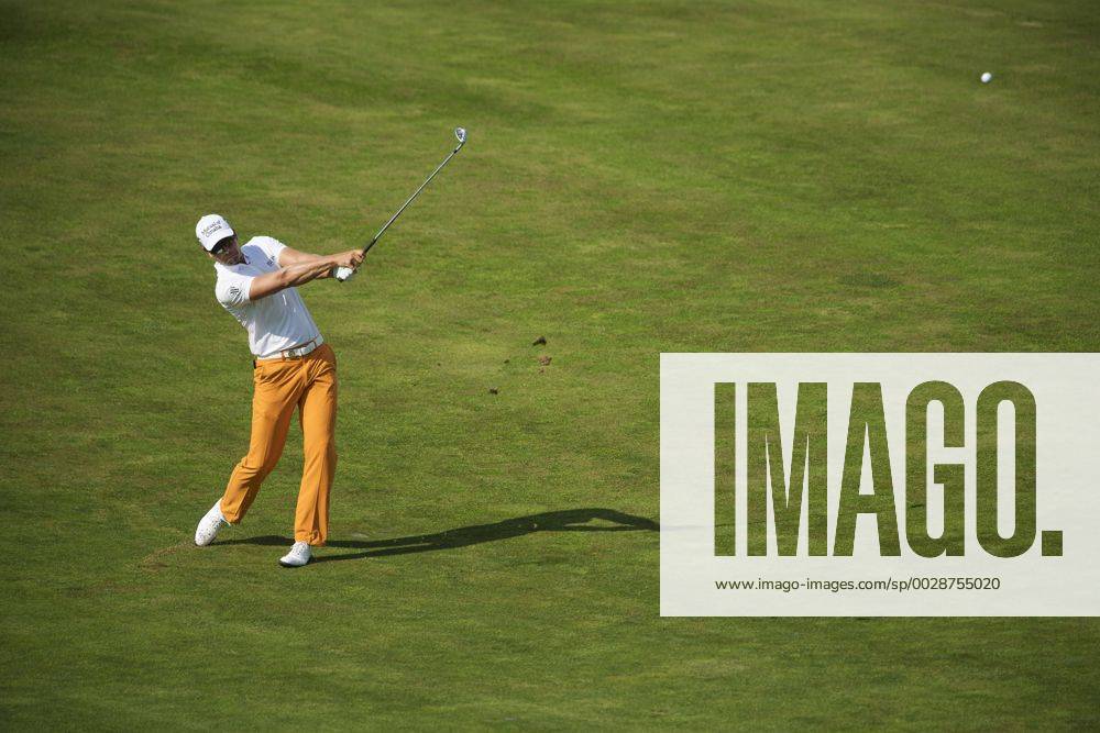Sveriges Henrik Stenson under en träningsrunda inför golfturneringen US Open den 14 juni 2017 i Hartford.