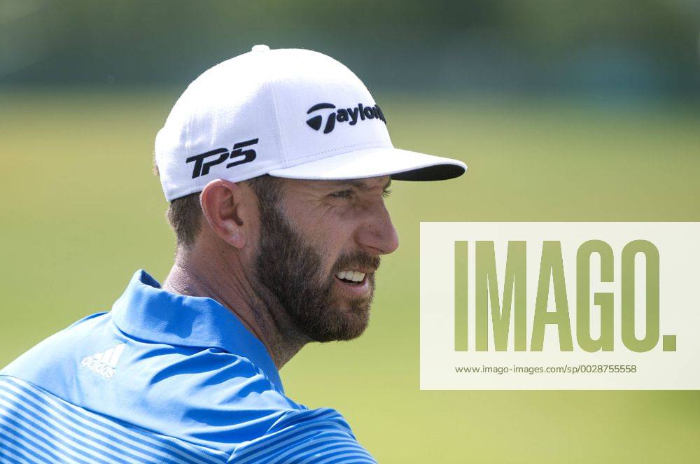 Dustin Johnson practices on the driving range prior to the start of the U.S. Open golf championship at Erin Hill golf course in Erin, Wisconsin on June 14, 2017. The 117th U.S. Open will start tomorrow. WIS20170614305 KEVINxDIETSCH