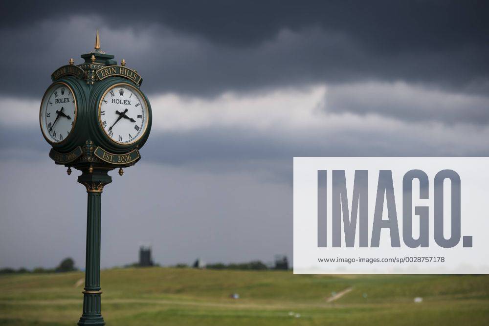 Ett oväder drar in över golfbanan Erin Hills inför golfturneringen US Open den 14 juni 2017 i Hartford.