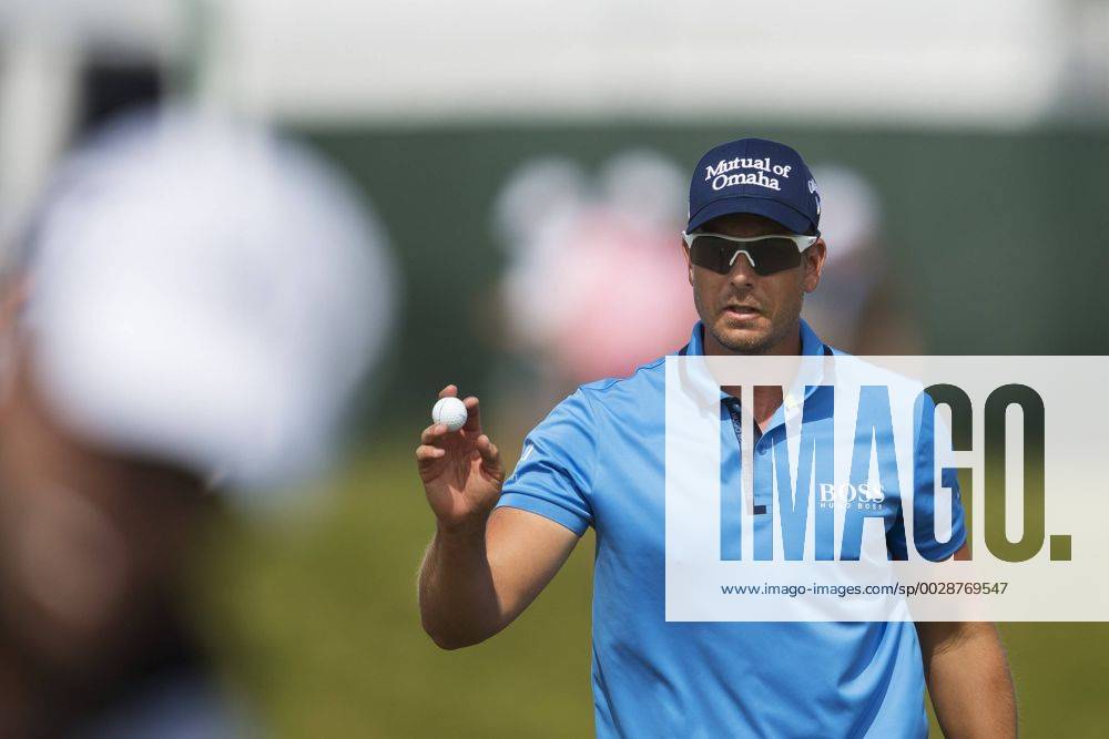 Sveriges Henrik Stenson under andra omgangen i golfturneringen US Open den 16 juni 2017 i Hartford.