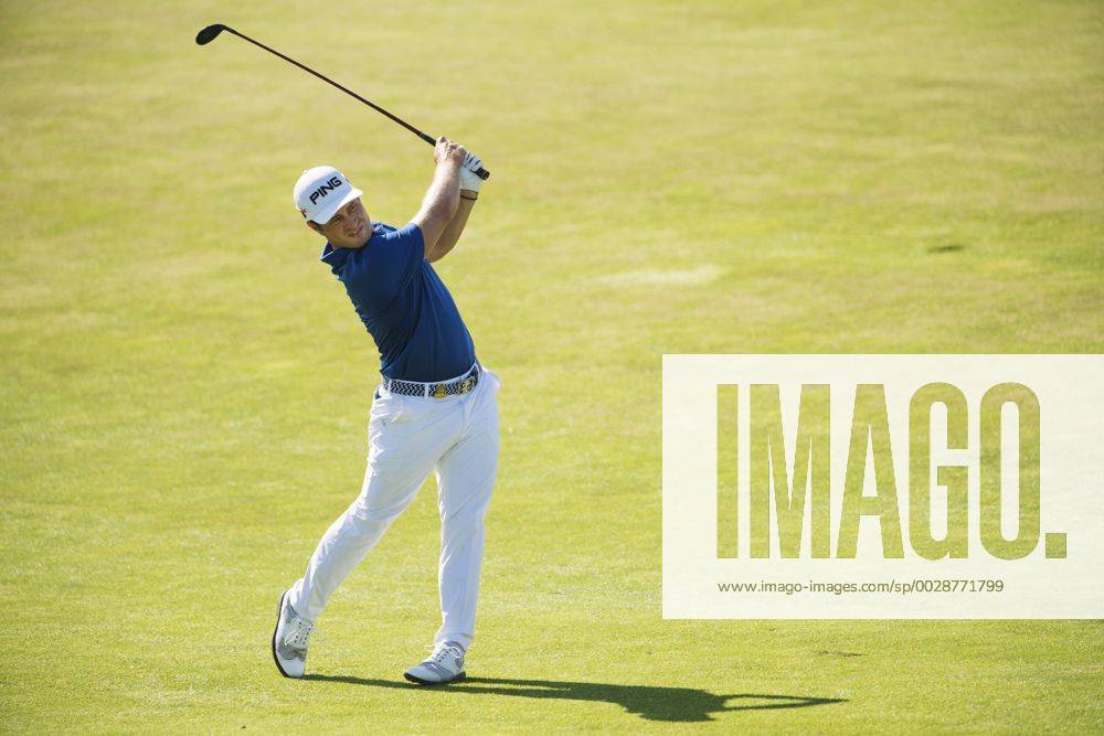 Sveriges David Lingmerth under andra omgangen i golfturneringen US Open den 16 juni 2017 i Hartford.