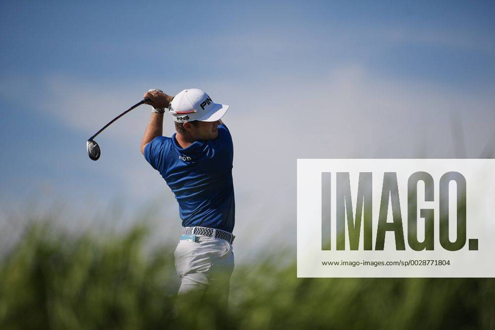 Sveriges David Lingmerth under andra omgangen i golfturneringen US Open den 16 juni 2017 i Hartford.