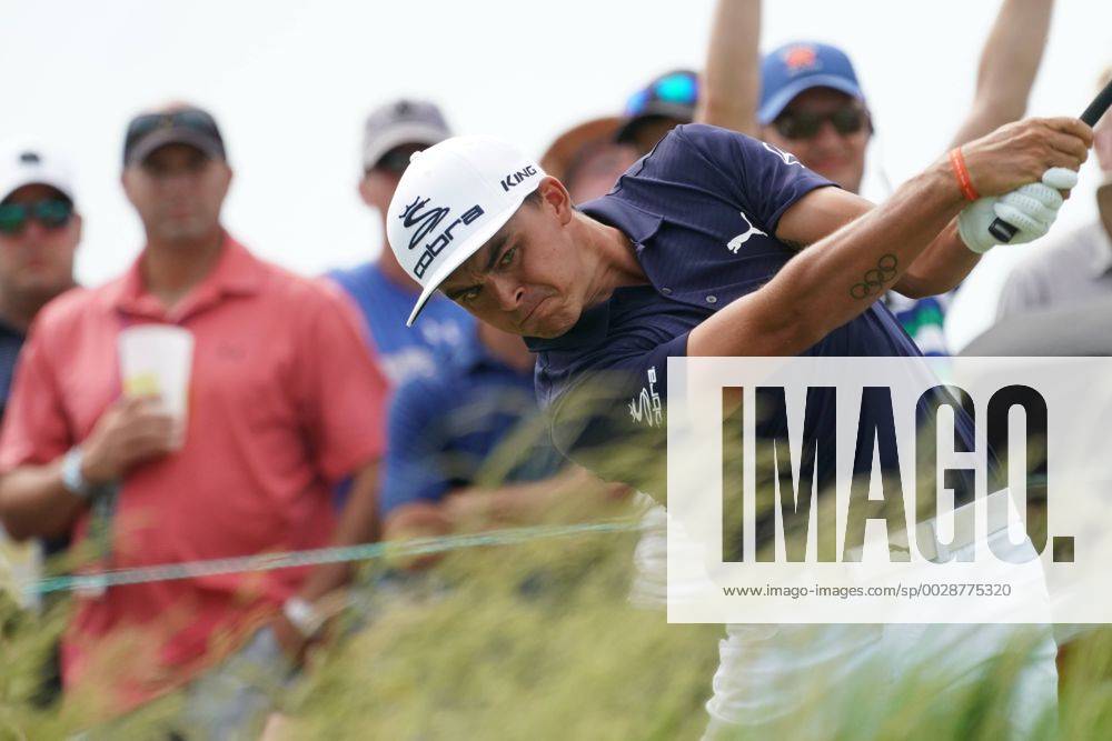 Rickie Fowler (USA), JUNE 16, 2017 - Golf : Rickie Fowler of the United States on the 8th hole during the second round of the 117th U.S. Open Championship at Erin Hills golf course in Erin, Wisconsin, United States. NOxTHIRDxPARTYxSALES. (waha020733)