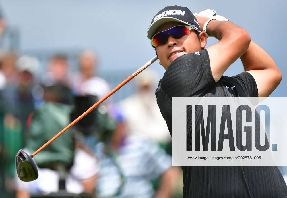 Hideki Matsuyama hits off the 1st tee during round 3 of the 117th U.S. Open golf tournament at Erin Hill golf course on June 17, 2017 in Erin, Wisconsin. WIS20170617318 KEVINxDIETSCH