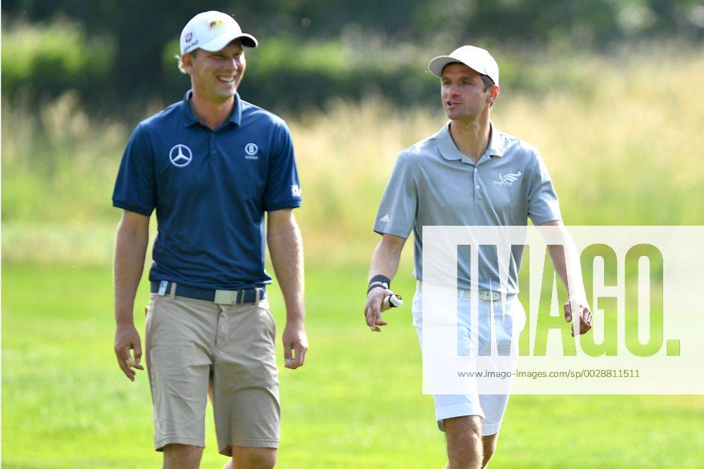 V.re:Thomas MUELLER (MÜLLER,Bayern Muenchen) mit Marcel SIEM, ProAm ,GOLF,BMW International Open 2017 am 21.06.2017 in Muenchen Eichenried.