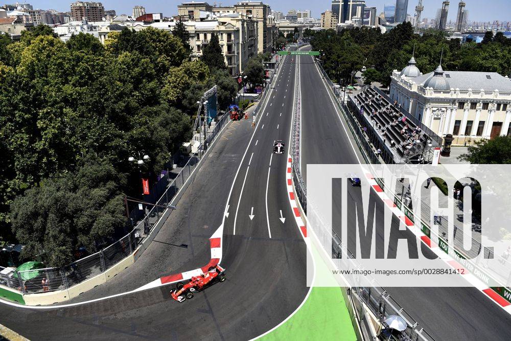 Motorsports: FIA Formula One World Championship WM Weltmeisterschaft 2017, Grand Prix of Europe, 5 Sebastian Vettel (GER, Scuderia Ferrari), Baku Azerbaijan ZWEIx