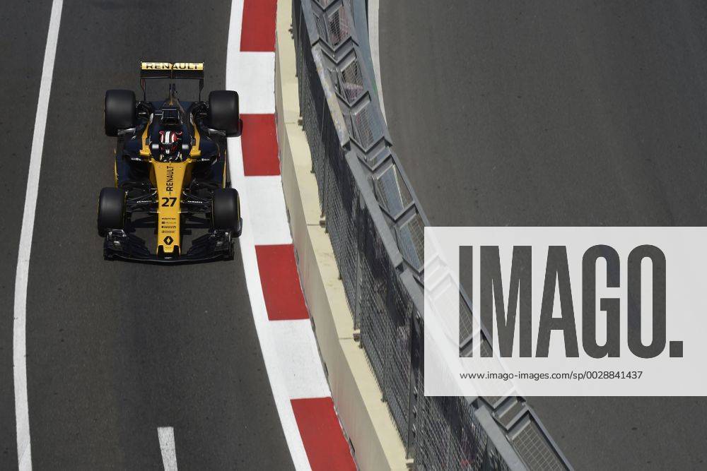 Motorsports: FIA Formula One World Championship WM Weltmeisterschaft 2017, Grand Prix of Europe, 27 Nico Hulkenberg (GER, Renault F1 Team), Baku Azerbaijan ZWEIx
