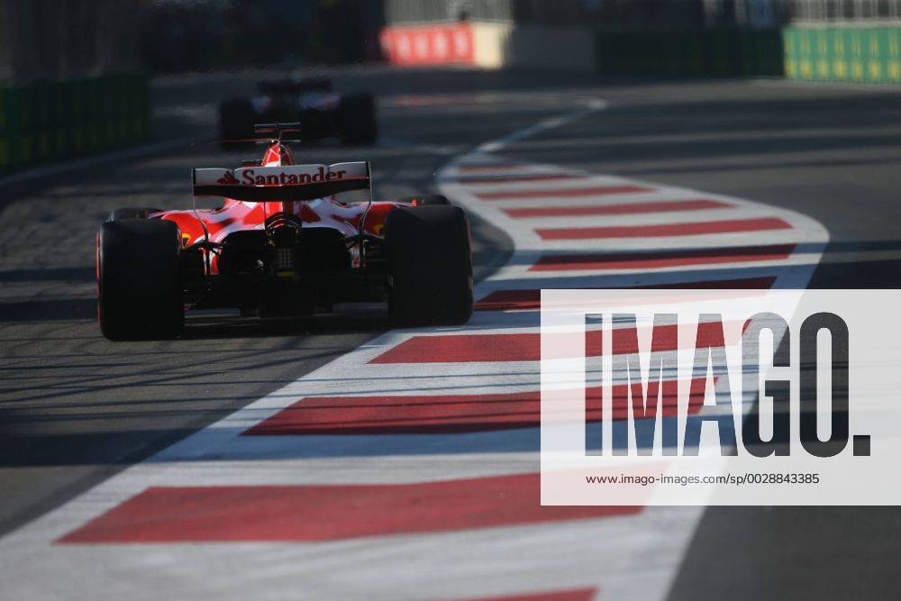 Motorsports: FIA Formula One World Championship WM Weltmeisterschaft 2017, Grand Prix of Europe, 5 Sebastian Vettel (GER, Scuderia Ferrari), Baku Azerbaijan ZWEIx