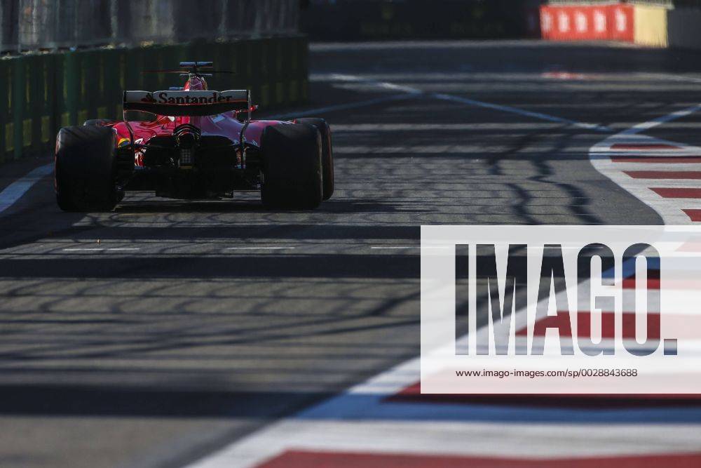 Motorsports: FIA Formula One World Championship WM Weltmeisterschaft 2017, Grand Prix of Europe, 5 Sebastian Vettel (GER, Scuderia Ferrari), 7 Kimi Raikkonen (FIN, Scuderia Ferrari), Baku Azerbaijan ZWEIx
