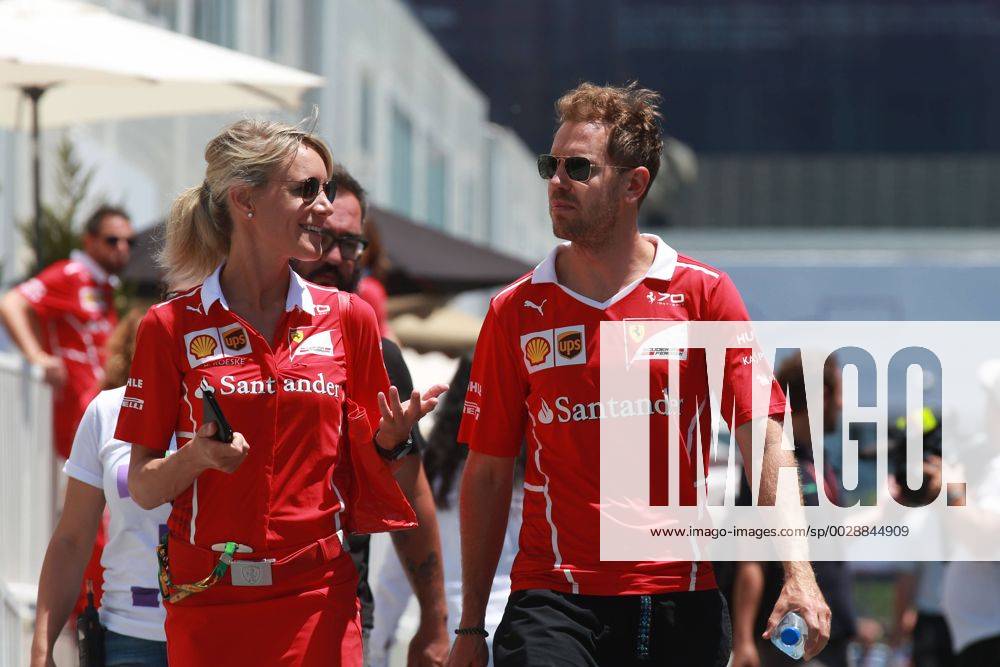 Motorsports: FIA Formula One World Championship WM Weltmeisterschaft 2017, Grand Prix of Europe, 5 Sebastian Vettel (GER, Scuderia Ferrari), Baku Azerbaijan ZWEIx