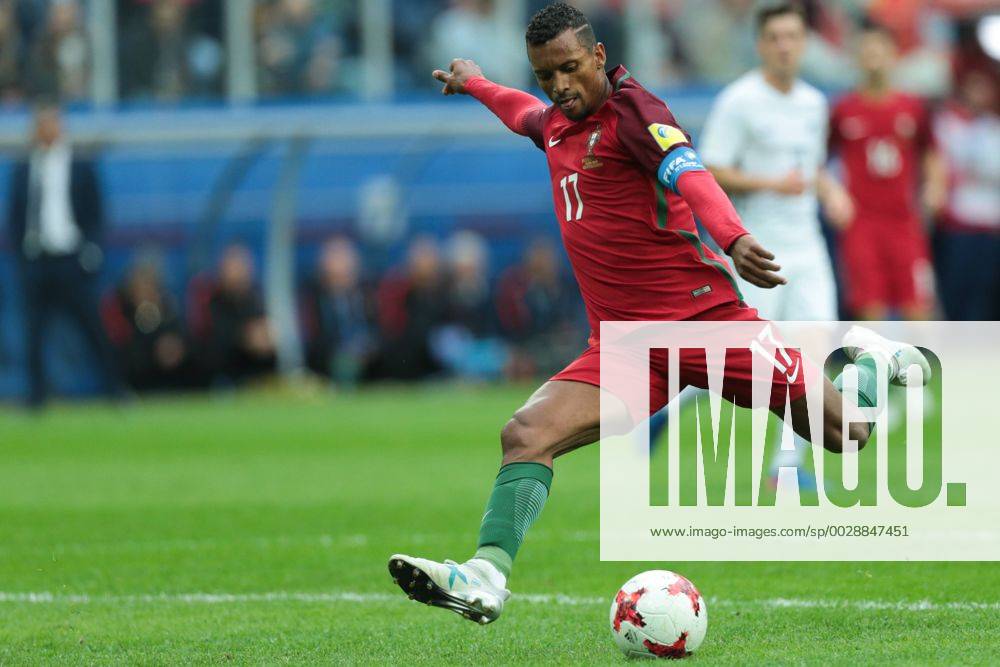 Saint Petersburg, Russia - Nani of the Portugal national football team vie for the ball during the 2017 FIFA Confederations Cup match, first stage - Group A between New Zealand and Portugal at Saint Petersburg Stadium on June 24, 2017 in St. Petersburg, Russia. New Zealand v Portugal: Group A - FIFA Confederations Cup Russia 2017 - ZUMAn230 20170624_zaa_n230_309