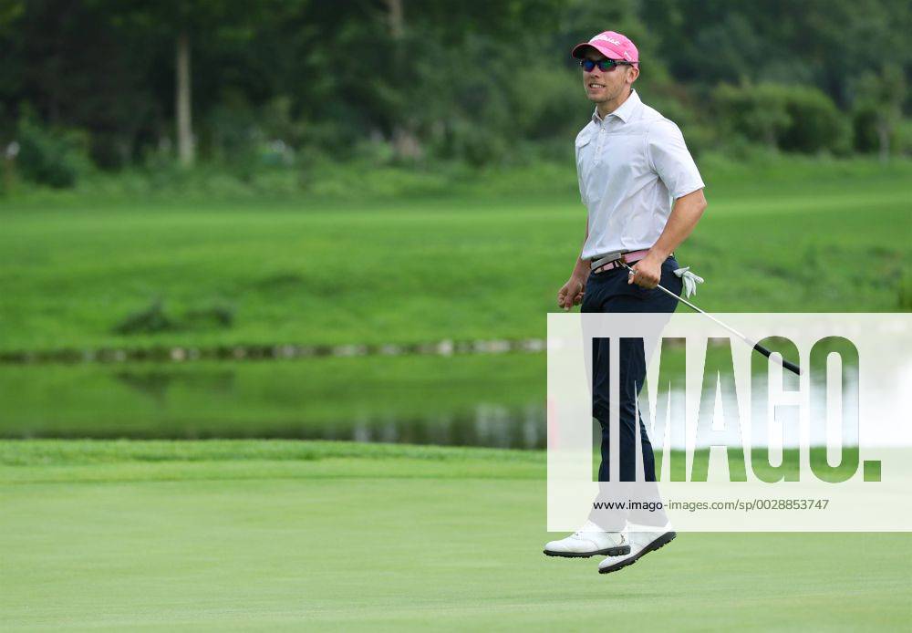 Bryden Macpherson of Australia reacts in the final round of the 2017 Fragrant Hills International Beijing Open golf tournament in Beijing, China, 25 June 2017. Australian golfer Bryden Macpherson ranked the top on the China Tour Order of Merit this week when the second event of the newly formed circuit s 2017 season gets underway in Beijing. The Tour recently cut ties with the PGA Golf Herren TOUR and is now run by the China Golf Association with ties to both the European and Asian Tours. The Fragrant Hills International Beijing Open, which is the second stop on the China Tour, is set to welcome 141 players from 17 countries when it tees off from June 22-25. Bryden Macpherson titles Fragrant Hills International Beijing Open 20170625_62690