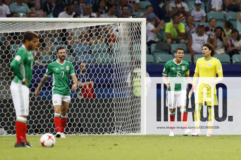Soccer: Mexico overpowered by Germany in Confederations Cup semifinal Mexico players react after conceding the second goal in the first eight minutes in their Confederations Cup semifinal against Germany in Sochi, Russia, on June 29, 2017. Germany won 4-1 and will face Chile in the July 2 final.