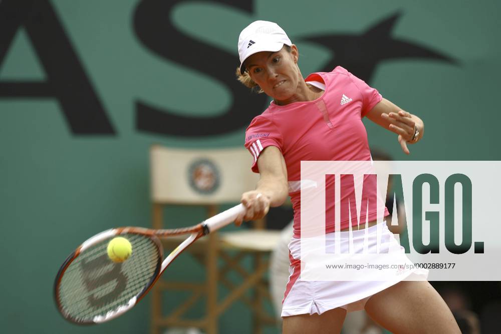 Justine Henin (Belgien) Tennis Damen French Open 2007, Grand Slam, WTA Tour, Endspiel, Finale Einzelbild Roland Garros Paris Tennis Damen French Open 2007, Grand Slam, WTA Tour, Endspiel, Finale Einzelbild Roland Garros Paris