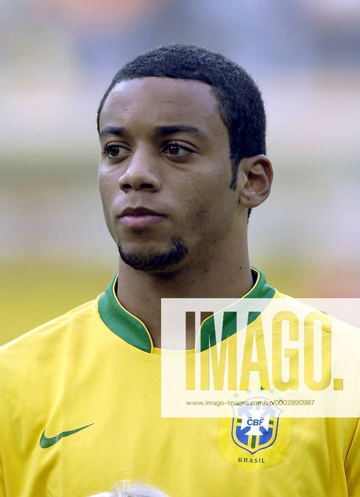 Marcelo (Brasilien) Fußball Herren Freundschaftsspiel 2007, Test, Testspiel, Nationaltrikot, Nationalteam Porträt Dortmund Fußball Herren Freundschaftsspiel 2007, Test, Testspiel, Nationaltrikot, Nationalteam Porträt Dortmund