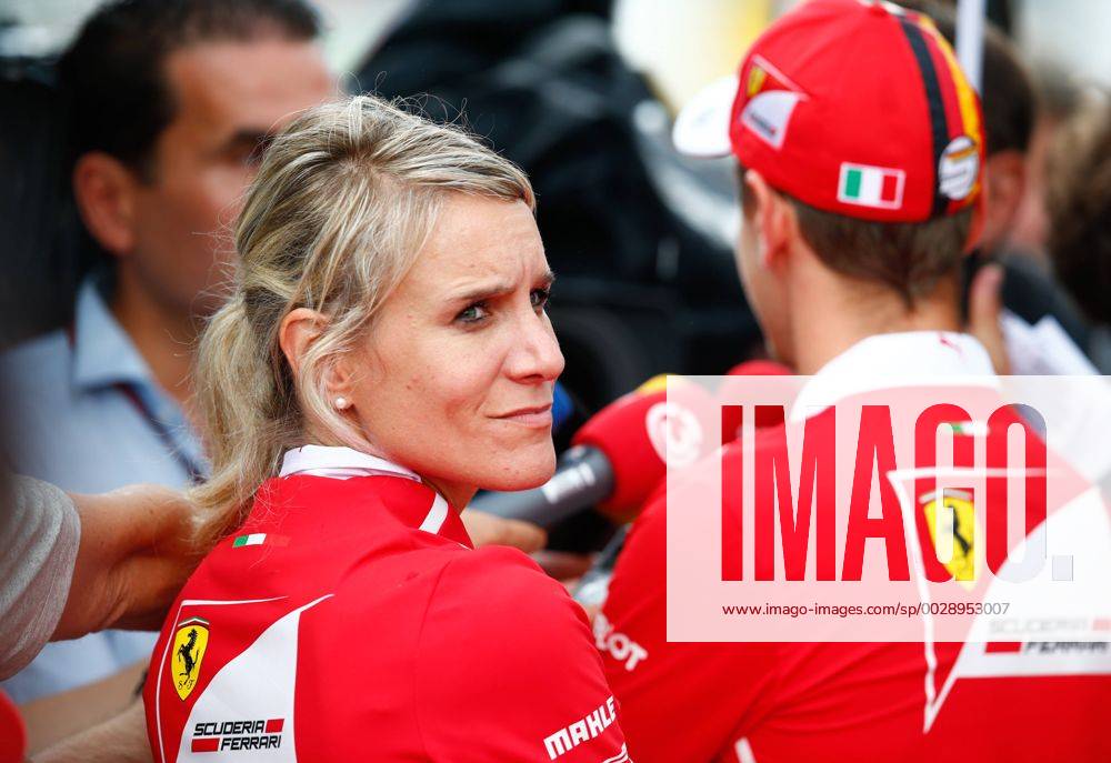 Motorsports: FIA Formula One World Championship WM Weltmeisterschaft 2017, Grand Prix of Austria, Britta Roeske (GER), 5 Sebastian Vettel (GER, Scuderia Ferrari), Spielberg Austria ZWEIx