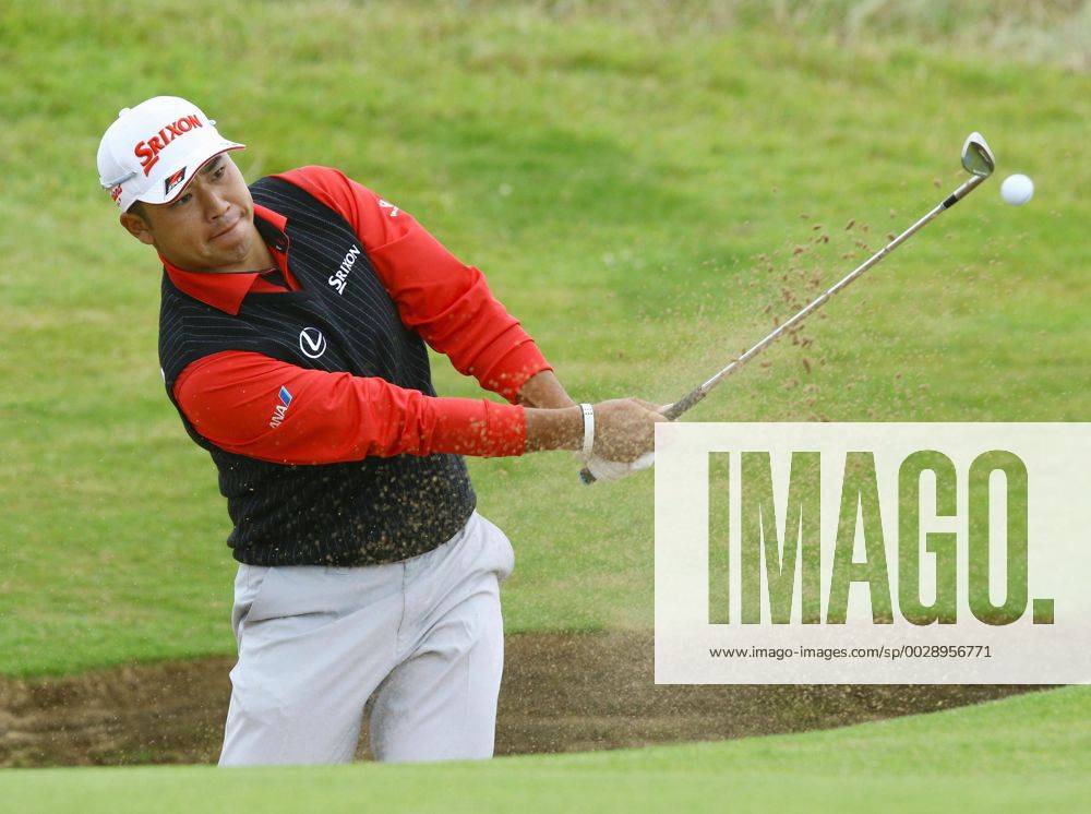 Golf: Matsuyama makes solid start at Irish Open Japan s Hideki Matsuyama hits a bunker shot on the 13th hole during the first round of the Irish Open at Portstewart Golf Club, on July 6, 2017. Carding a 5-under-par 67, Matsuyama closed out the first round tied for ninth place.