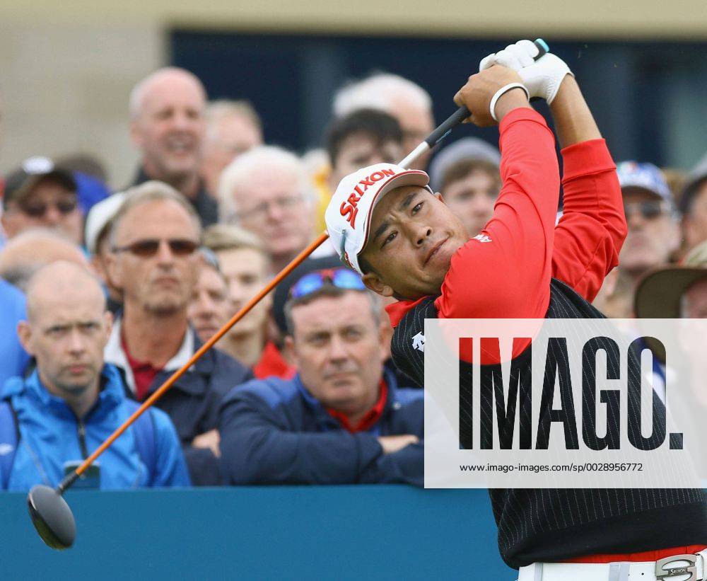 Golf: Matsuyama makes solid start at Irish Open Japan s Hideki Matsuyama hits a tee shot on the 17th hole during the first round of the Irish Open at Portstewart Golf Club on July 6, 2017. Carding a 5-under-par 67, Matsuyama closed out the first round tied for ninth place.