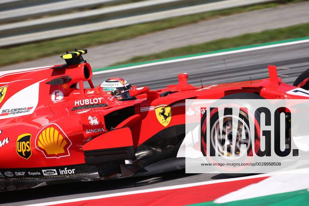 Austrian Grand Prix, Red Bull Ring 06 - 09 July 2017 07.07.2017- Free Practice 1, Kimi Raikkonen (FIN) Scuderia Ferrari SF70H