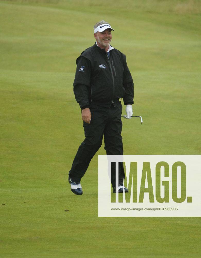 July 7th 2017, Portstewart Golf Club, Portstewart, Northern Ireland; Dubai Duty Free Irish Open Golf Championship, Day 2; Darren Clarke (NIR looks happy with his second on the 11th during the second round of the Dubai Duty Free Irish Open Cookex ActionPlus11898549