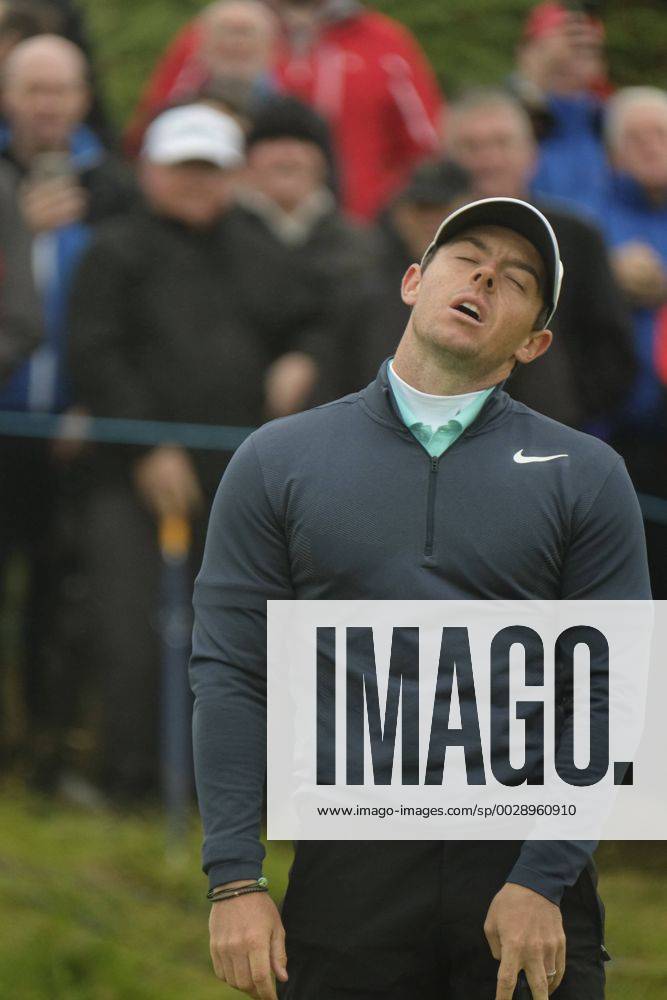 July 7th 2017, Portstewart Golf Club, Portstewart, Northern Ireland; Dubai Duty Free Irish Open Golf Championship, Day 2; Dejection on the face of Rory McIlroy (NIR) after another missed putt for a birdie during the second round of the Dubai Duty Free Irish Open Cookex ActionPlus11898554