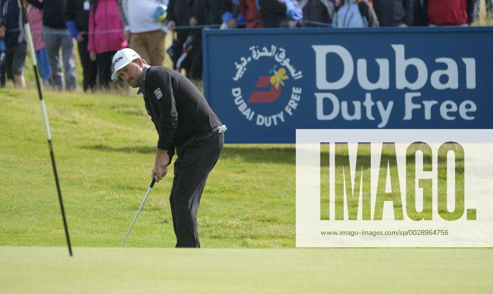 July 7th 2017, Portstewart Golf Club, Portstewart, Northern Ireland; Dubai Duty Free Irish Open Golf Championship, Day 2; Graeme McDowell (NIR) plays his putt on the 16th during the second round of the Dubai Duty Free Irish Open Cookex ActionPlus11898684
