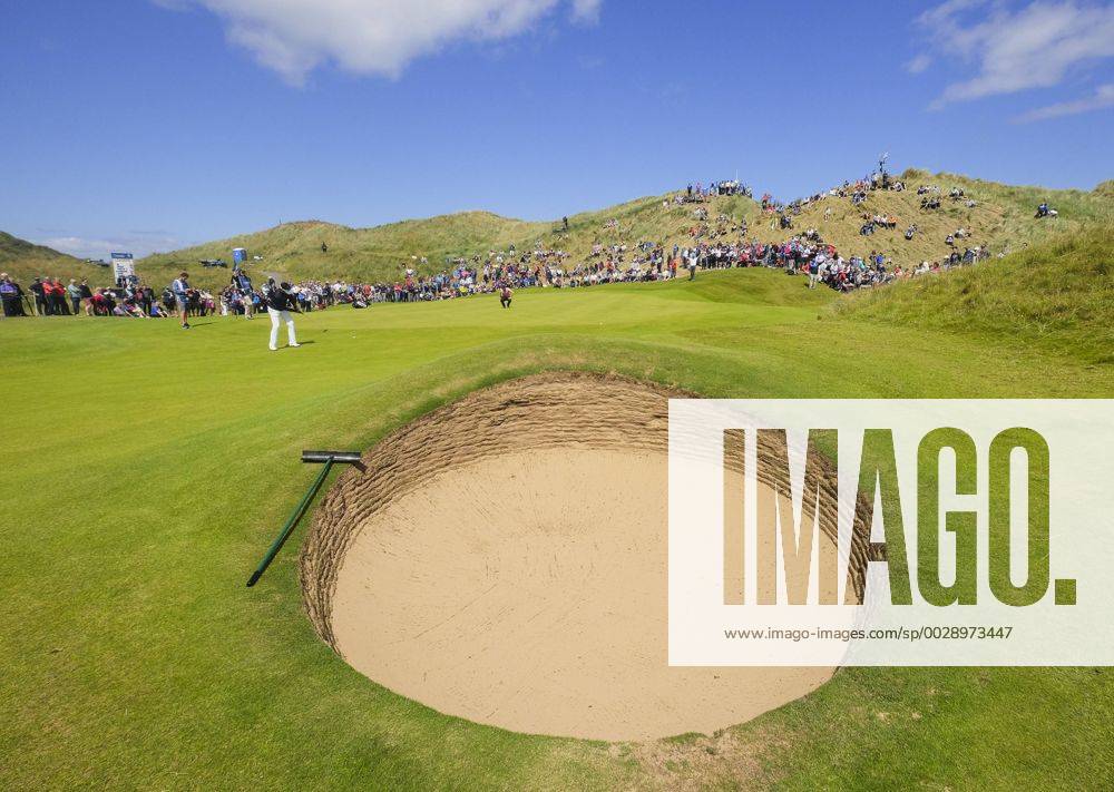 July 8th 2017, Portstewart Golf Club, Portstewart, Northern Ireland; Dubai Duty Free Irish Open Golf Championship, Day 3; Lee Slattery (ENG) putts on the 3rd during the final round of the Dubai Duty Free Irish Open Cookex ActionPlus11898899