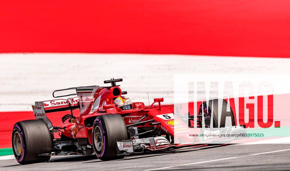 - SPORT 08.07.2017, Red Bull Ring, Spielberg, AUT, FIA, Formel 1, Grosser Preis von Oesterreich, Qualifying, im Bild Sebastian Vettel (GER) Scuderia Ferrari German Formula One driver Sebastian Vettel of Scuderia Ferrari during Qualifying for the Austrian FIA Formula One Grand Prix at the Red Bull Ring in Spielberg, Austria on 2017 07 08. Spielberg EX_ANG