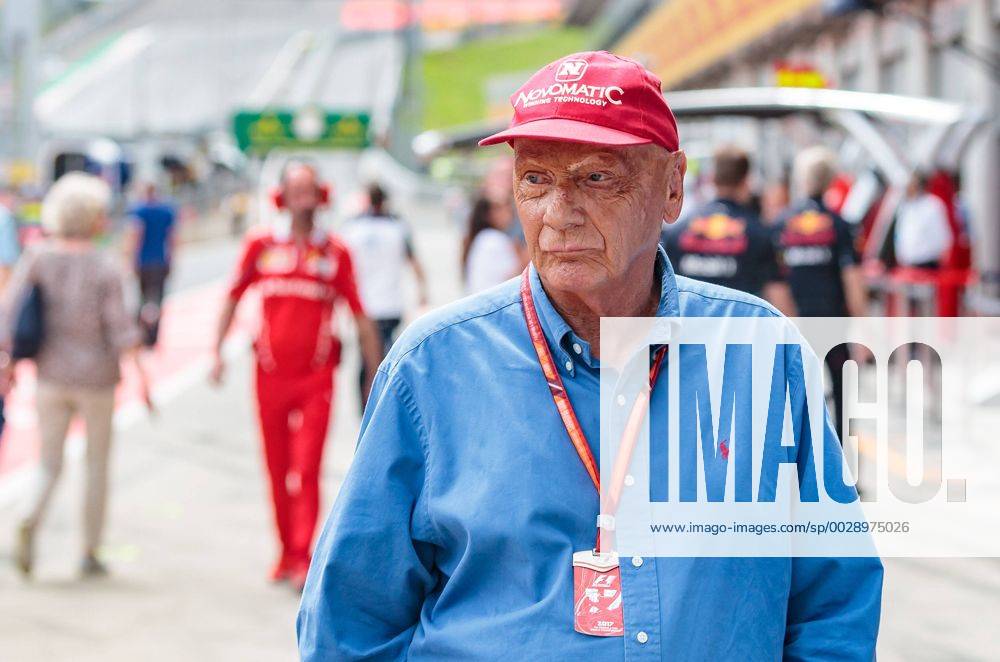 Red Bull Ring, Spielberg, AUT, FIA, Formel 1, Grosser Preis von Oesterreich, Qualifying, im Bild Niki Lauda (AUT) Mercedes AMG Petronas F1 Team Mercedes AMG F1 Non- Executive Chairman Niki Lauda (AUT) during Qualifying for the Austrian FIA Formula One Grand Prix at the Red Bull Ring in Spielberg, Austria on 2017 07 08. Spielberg EX_ANG