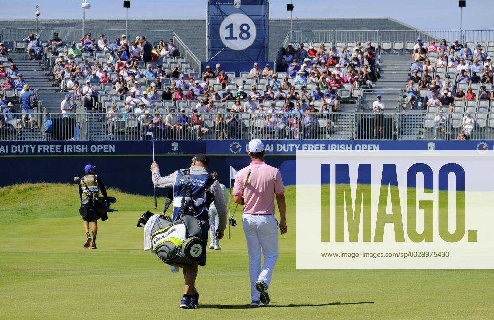 July 8th 2017, Portstewart Golf Club, Portstewart, Northern Ireland; Dubai Duty Free Irish Open Golf Championship, Day 3; Justin Rose (ENG) makes his way down the fairway towards the 18th hole during the third round of the Dubai Duty Free Irish Open; Rose sitting on -13 at end of 3rd round Cookex ActionPlus11899000