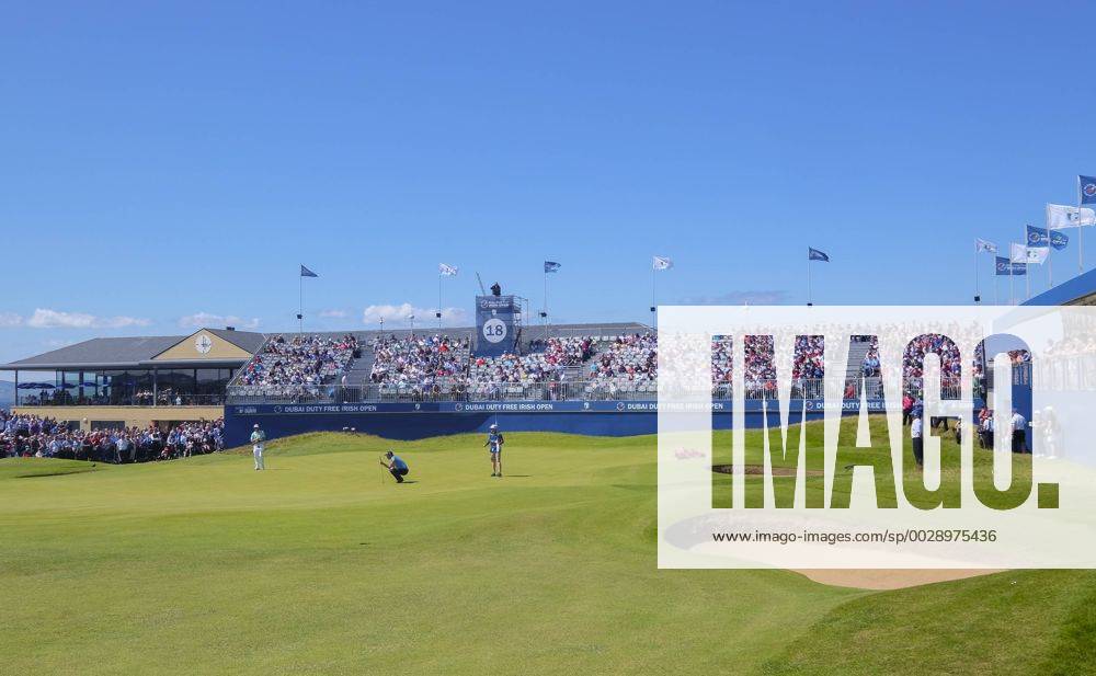 - SPORT July 8th 2017, Portstewart Golf Club, Portstewart, Northern Ireland; Dubai Duty Free Irish Open Golf Championship, Day 3; Padraig Harrington (IRL) lines up his putt on the 18th during the third round of the Dubai Duty Free Irish Open Cookex ActionPlus11899006