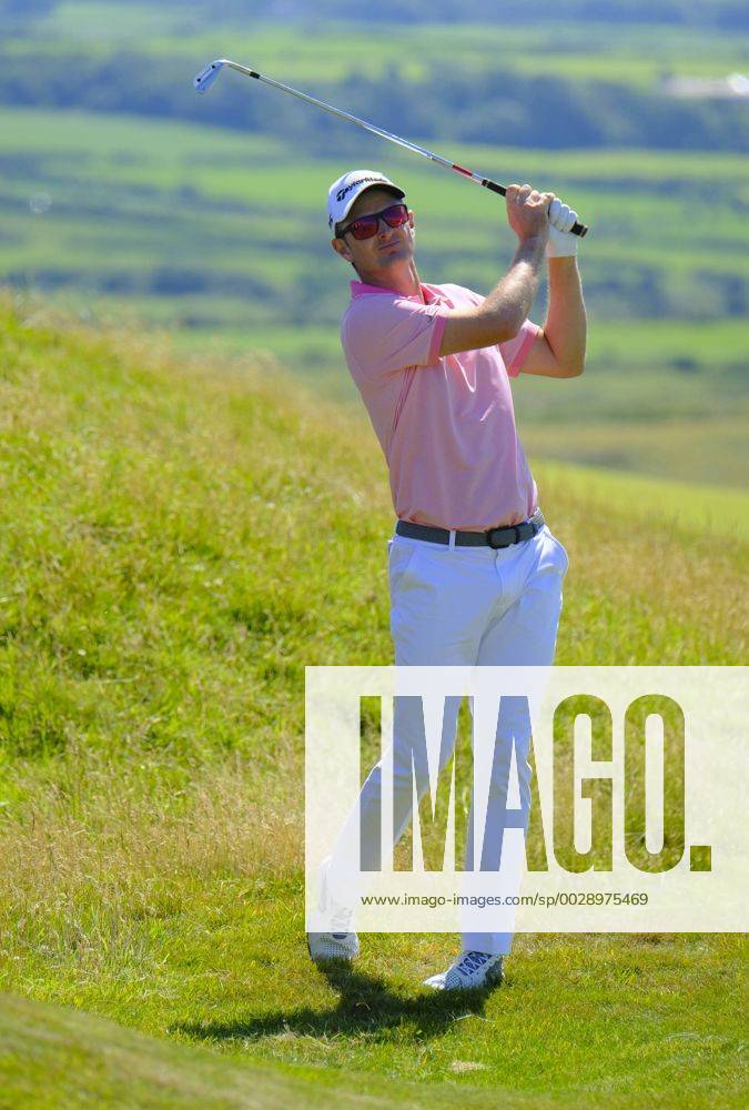 July 8th 2017, Portstewart Golf Club, Portstewart, Northern Ireland; Dubai Duty Free Irish Open Golf Championship, Day 3; Justin Rose (ENG) with his second shot on the 16th during the third round of the Dubai Duty Free Irish Open; Rose sitting on -13 at end of 3rd round Cookex ActionPlus11898989