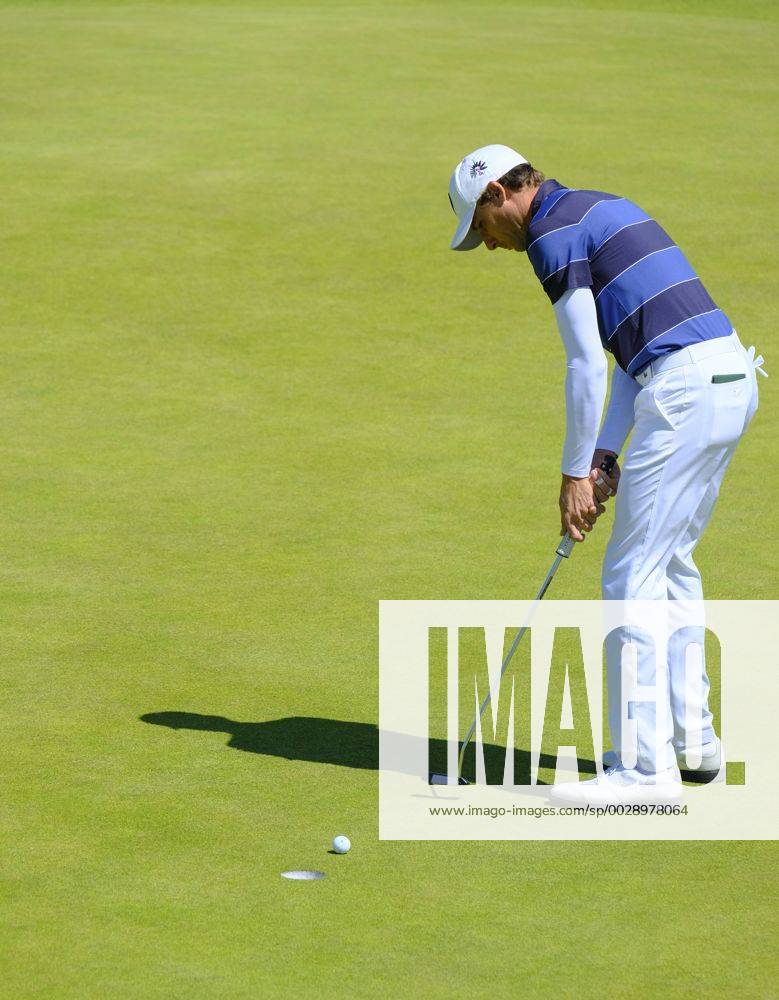 July 8th 2017, Portstewart Golf Club, Portstewart, Northern Ireland; Dubai Duty Free Irish Open Golf Championship, Day 3; Benjamin Hebert (FRA) with his putt on the 4th during the third round of the Dubai Duty Free Irish Open Cookex ActionPlus11899094
