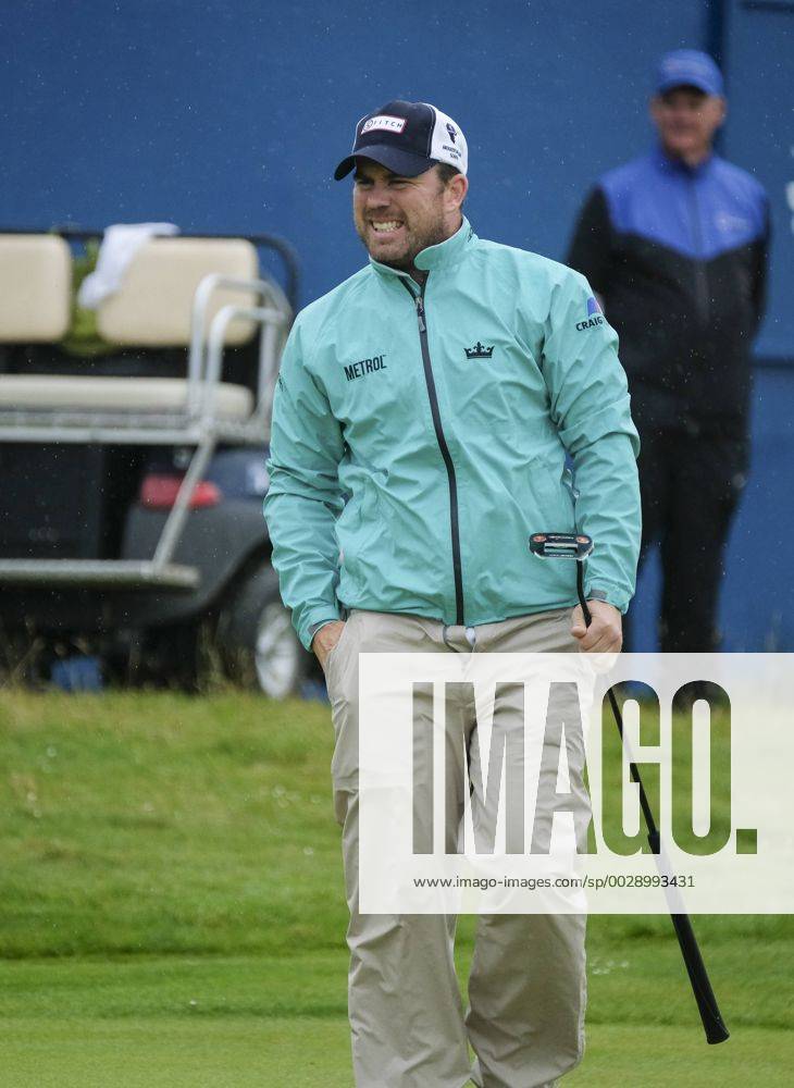 July 9th 2017, Portstewart Golf Club, Portstewart, Northern Ireland; Dubai Duty Free Irish Open Golf Championship, Day 4; Richie Ramsey (SCO) reacts after a failed birdie attempt on the 18th Cookex ActionPlus11899672
