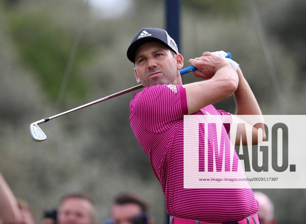 July 19th 2017, Royal Birkdale Golf Club, Southport, England; The 146th Open Golf Championship, Final Practice Day; Sergio Garcia (ESP) watches his tee shot on the second hole Blunsdenx ActionPlus11903705