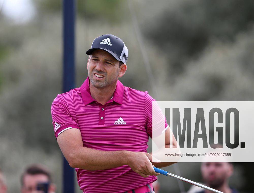 July 19th 2017, Royal Birkdale Golf Club, Southport, England; The 146th Open Golf Championship, Final Practice Day; Sergio Garcia (ESP) reacts to his tee shot on the second hole Blunsdenx ActionPlus11903706
