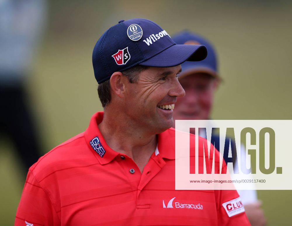 July 19th 2017, Royal Birkdale Golf Club, Southport, England; The 146th Open Golf Championship, Final Practice Day; 2008 Open Champion Padraig Harrington (IRE) smiles on the tenth hole Blunsdenx ActionPlus11903726