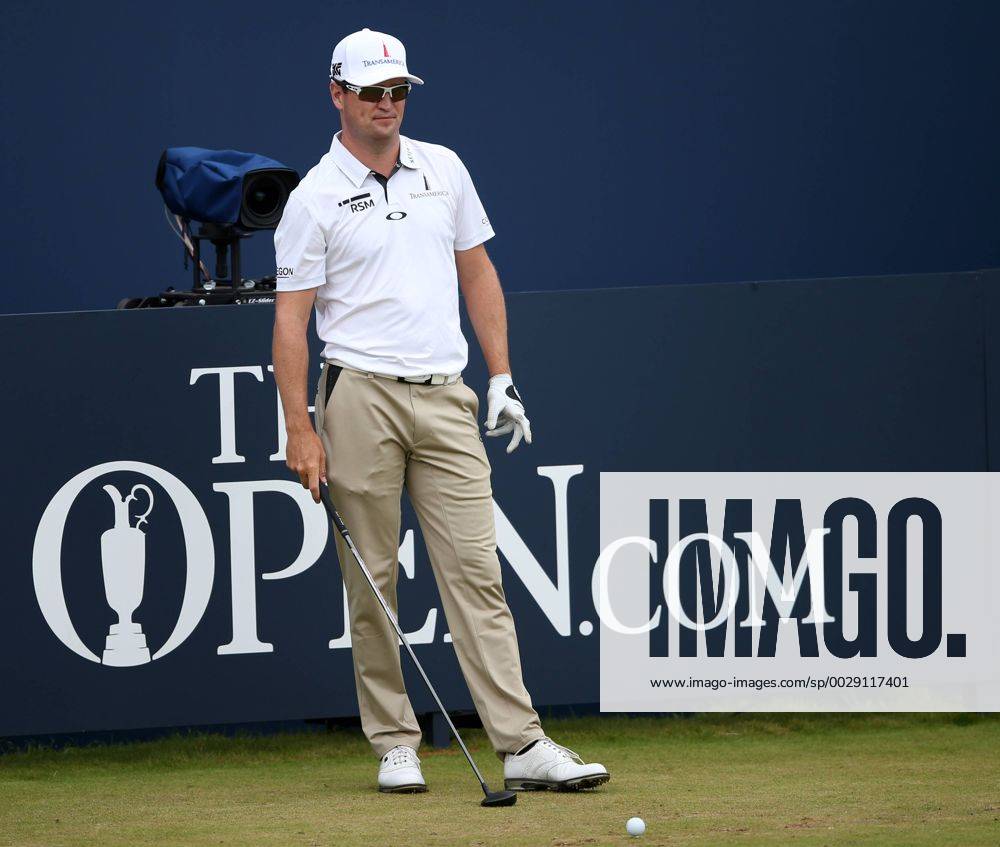 July 19th 2017, Royal Birkdale Golf Club, Southport, England; The 146th Open Golf Championship, Final Practice Day; Zak Johnson (USA) prepares to hit his tee shot on the first hole Blunsdenx ActionPlus11903727