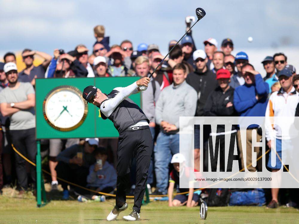 20th July 2017, Royal Birkdale Golf Club, Southport, England; The 146th Open Golf Championship, First round; Zak Johnson (USA) drives from the tee of the par five 15th hole Blunsdenx ActionPlus11904086