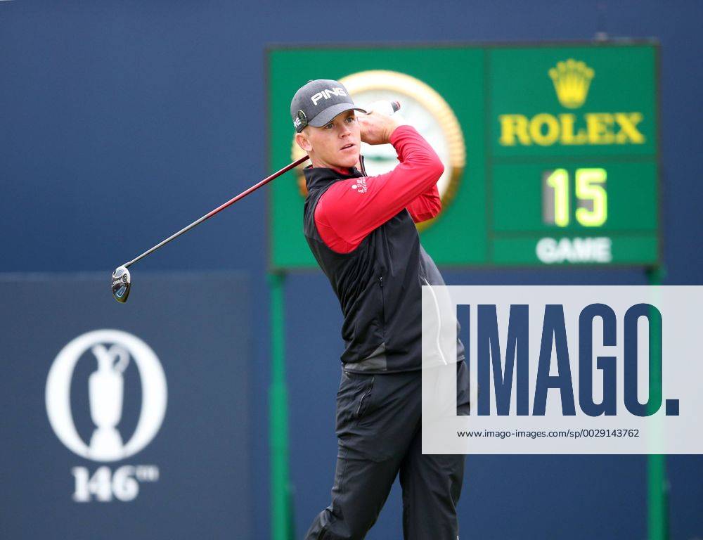 21st July 2017, Royal Birkdale Golf Club, Southport, England; The 146th Open Golf Championship ; Second round ; Brandon Stone (USA) watches his tee shot on the first hole Blunsdenx ActionPlus11904384