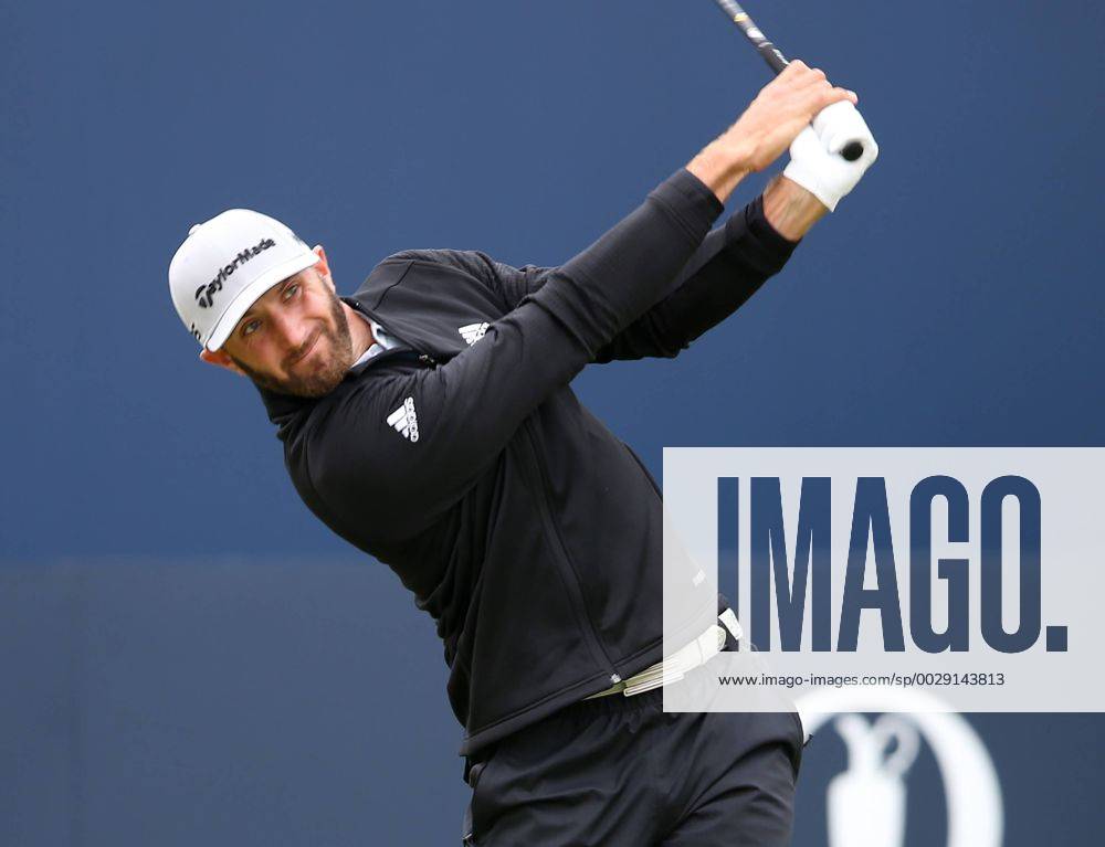 21st July 2017, Royal Birkdale Golf Club, Southport, England; The 146th Open Golf Championship ; Second round ; Dustin Johnson (USA) watches his tee shot on the first hole Blunsdenx ActionPlus11904399