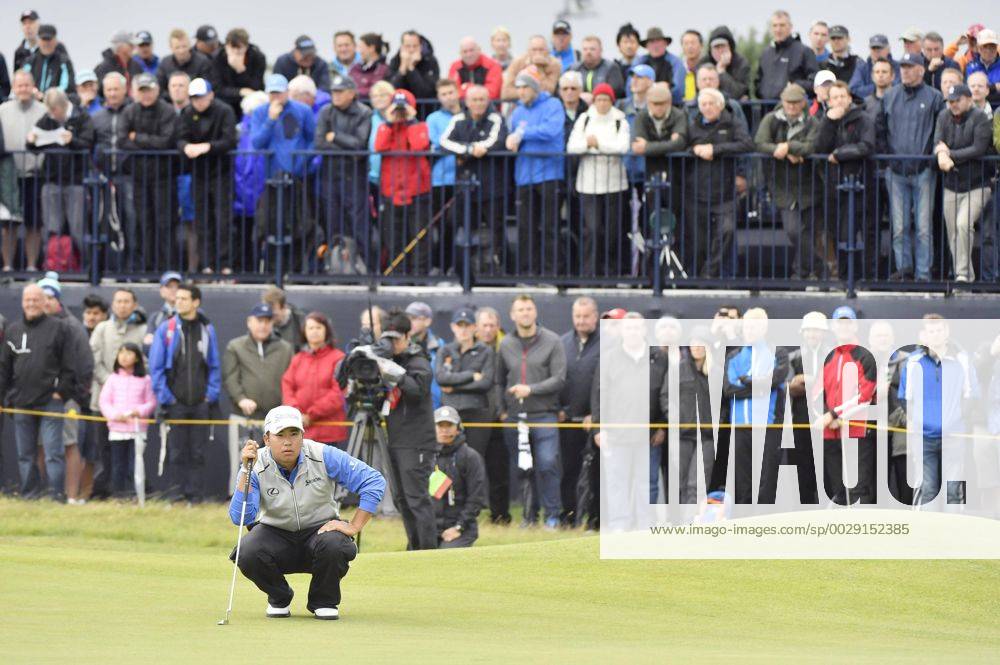 Golf: Matsuyama slips 6 back at British Open Japan s Hideki Matsuyama lines up a putt on the fourth hole during the second round of the British Open at the Royal Birkdale Golf Club in Southport, England, on July 21, 2017. Matsuyama labored to a 2-over-par 72 to fall six strokes off the pace after the second round of the third major of the season.