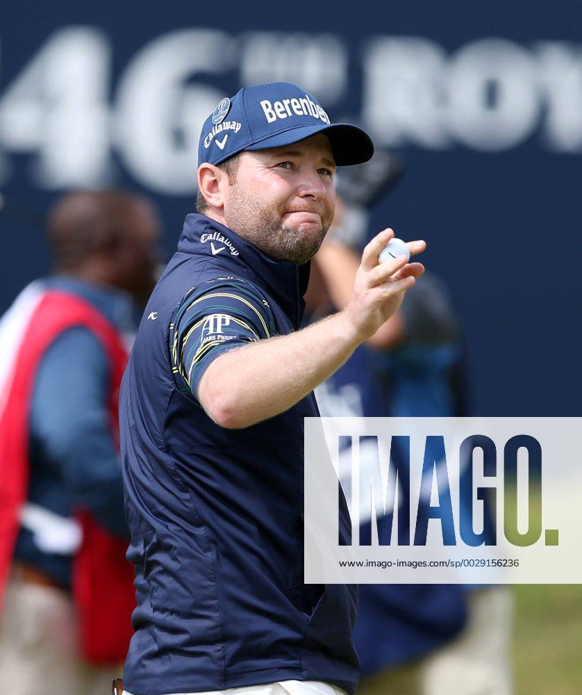22nd July 2017, Royal Birkdale Golf Club, Southport, England; The 146th Open Golf Championship, third round ; Branden Grace (RSA) waves to the grandstands as fans applaud his record low score of 62 in an Open Championship Blunsdenx ActionPlus11904862