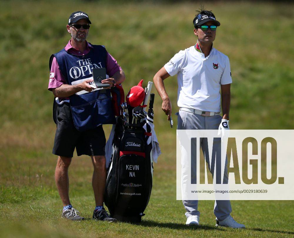 23rd July 2017, Royal Birkdale Golf Club, Southport, England; The 146th Open Golf Championship, fourth round ; Kevin Na (USA) prepares to hit his second shot the green on the 8th hole Blunsdenx ActionPlus11905767