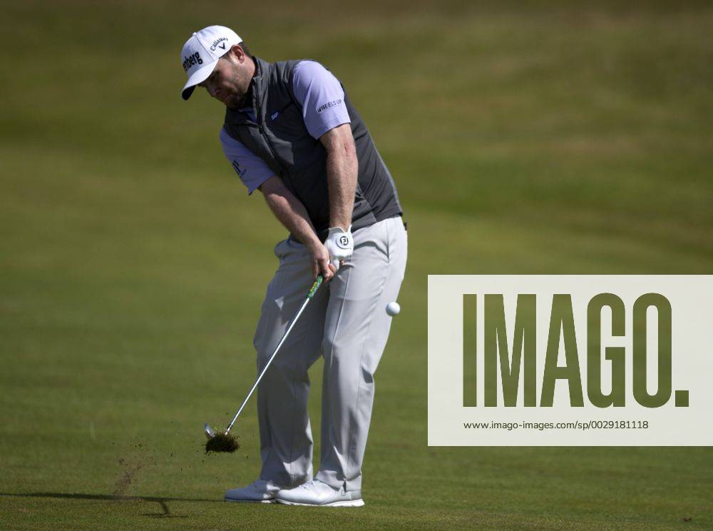 23rd July 2017, Royal Birkdale Golf Club, Southport, England; The 146th Open Golf Championship, fourth round ; Branden Grace (RSA) hits a pitch shot from the fairway on the second hole Blunsdenx ActionPlus11905896